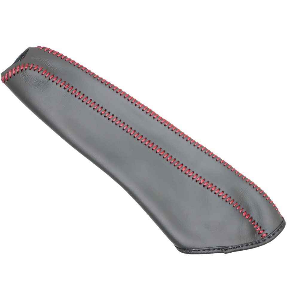 Handbremsengriffe Autohandbremsabdeckungen Fall Fit verwendet for Honda Civic 9 2011-2015 Handbremse Gripte Car-Styling Echtes Leder Auto Cover schwarz (Color : Noir)