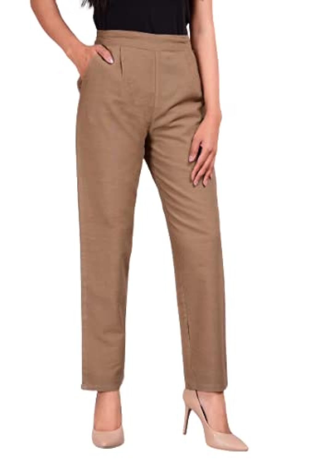 Cotton Flex Ankle Length Trouser Pants