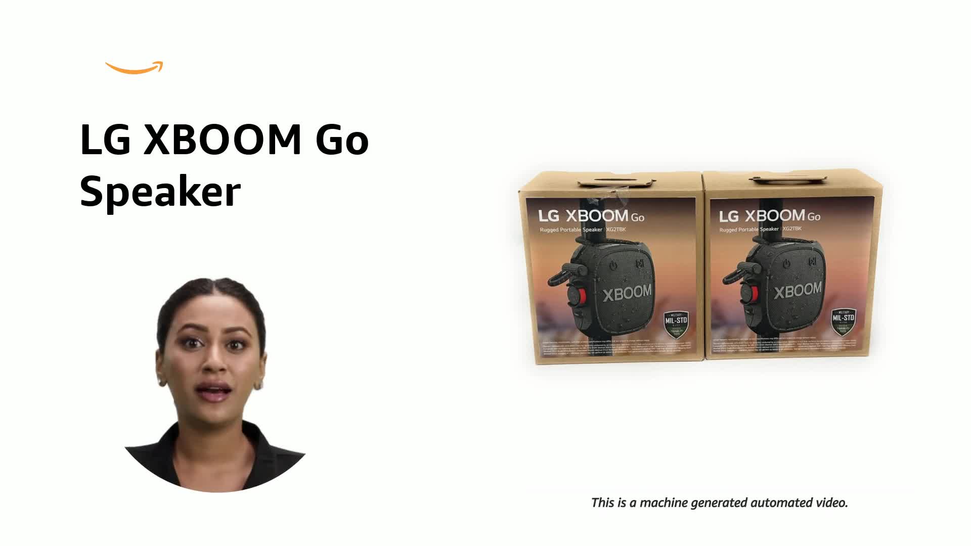 LG XBOOM Go Wireless Portable Speaker with Powerful Sound XG2TBK