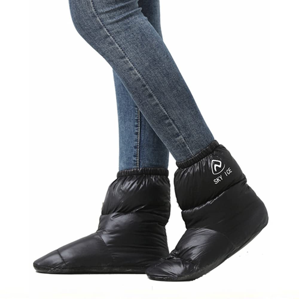 Inverno Caldo Anatra Piuma Pantofole Stivali Casa Campeggio Scarpe Calzature per Uomo Donna