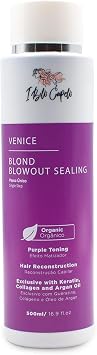 I Belli Capelli Venice Organic Keratin Treatment Formaldehyde-Free Blowout Rebuild Organic Hair Treatment 1 Step Straightening for Blonde and Tinted Hair - Progressive, 500ml/16.9 fl oz