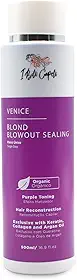 I Belli Capelli Tratamento de queratina orgânica Venice, sem formaldeído, tratamento de cabelo orgânico reconstrutivo, alisamento em 1 passo para cabelos loiros e tingidos - progressiva, 500 ml