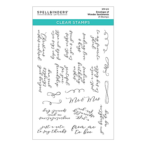 Tampons transparents Envelope of Wonder Spellbinders scrapbooking et carterie DIY