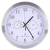 wanduhr gmundner keramik Nicht tickt stille Uhr, 12 Zoll / ca. 30 cm im Durchmesser.