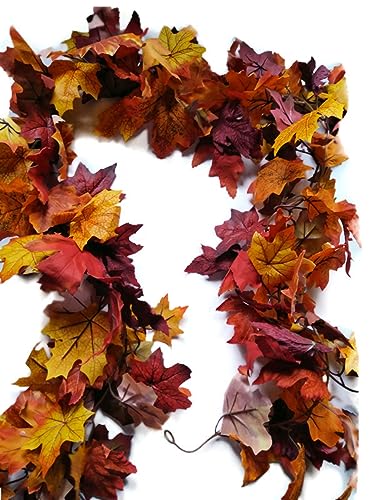 Autumn Leaves Garland for Fall Home Decorating