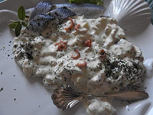 GreetFish Greetsieler Frühstück, Bismarckhering, Matjes, hausgemachtes Joghurt-Majonnaise-Senf Dressing, 500g