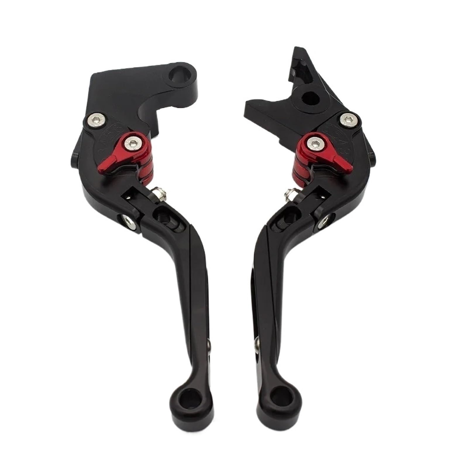 KKMNAIF Handlebar Clutch Lever Folding Extendable Motorcycle Brake Clutch Lever for GL1800/A Goldwing 1800 2001-2016(Black Red)