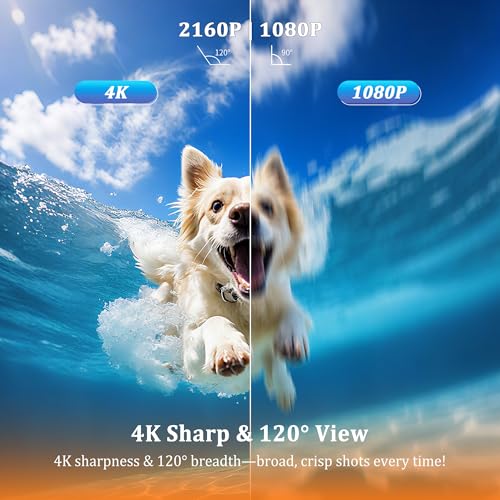 Image of Body Camera 4K, Mini Action Camera WiFi (32GB), Compact POV Cameras with Waterproof Case, Wearable Thumb Sports Snapcam,Small Bodycam for Vlogging Skiing Snowboarding Running Motorcycling Horse Riding