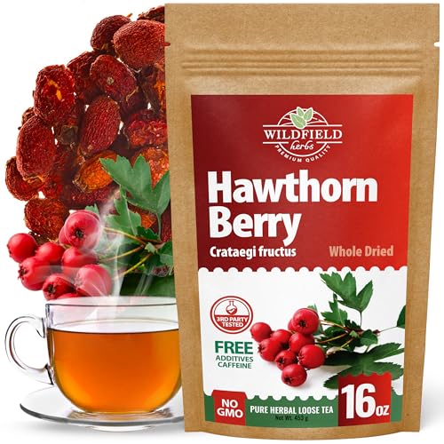 Image of 16 oz. Hawthorn Berry Herb Tea Espino blanco (Crataegus L.) - 453g Hawthorn Berry Tea