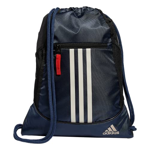 Image of adidas Alliance 2 Sackpack, Crew Navy /Black /Alumina /Crew Red, One Size