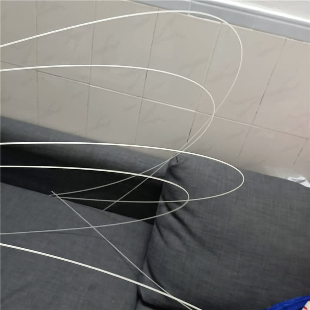 Varillas de fibra de vidrio blancas – Varillas de aislamiento elástico de 0,8 mm a 2 mm de diámetro y 1000 mm a 4000 mm de longitud(5pcsx1.5x2000mm)