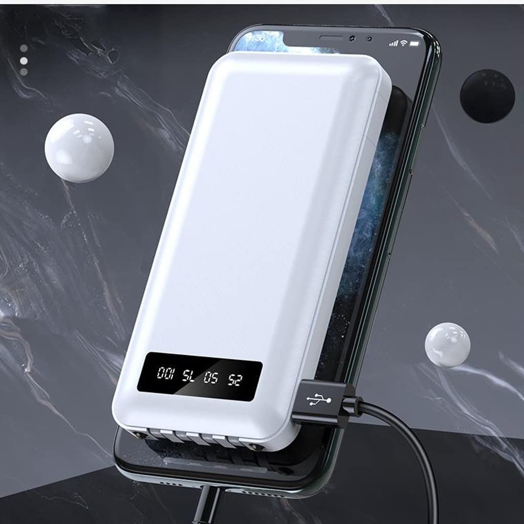JJJ Mini Fast Charge jest wyposażony w Line Sharing Power Bank 20 000 mAh światło i przenośny powerbank o dużej pojemności (kolor: czarny, rozmiar: 10 000 mAh)