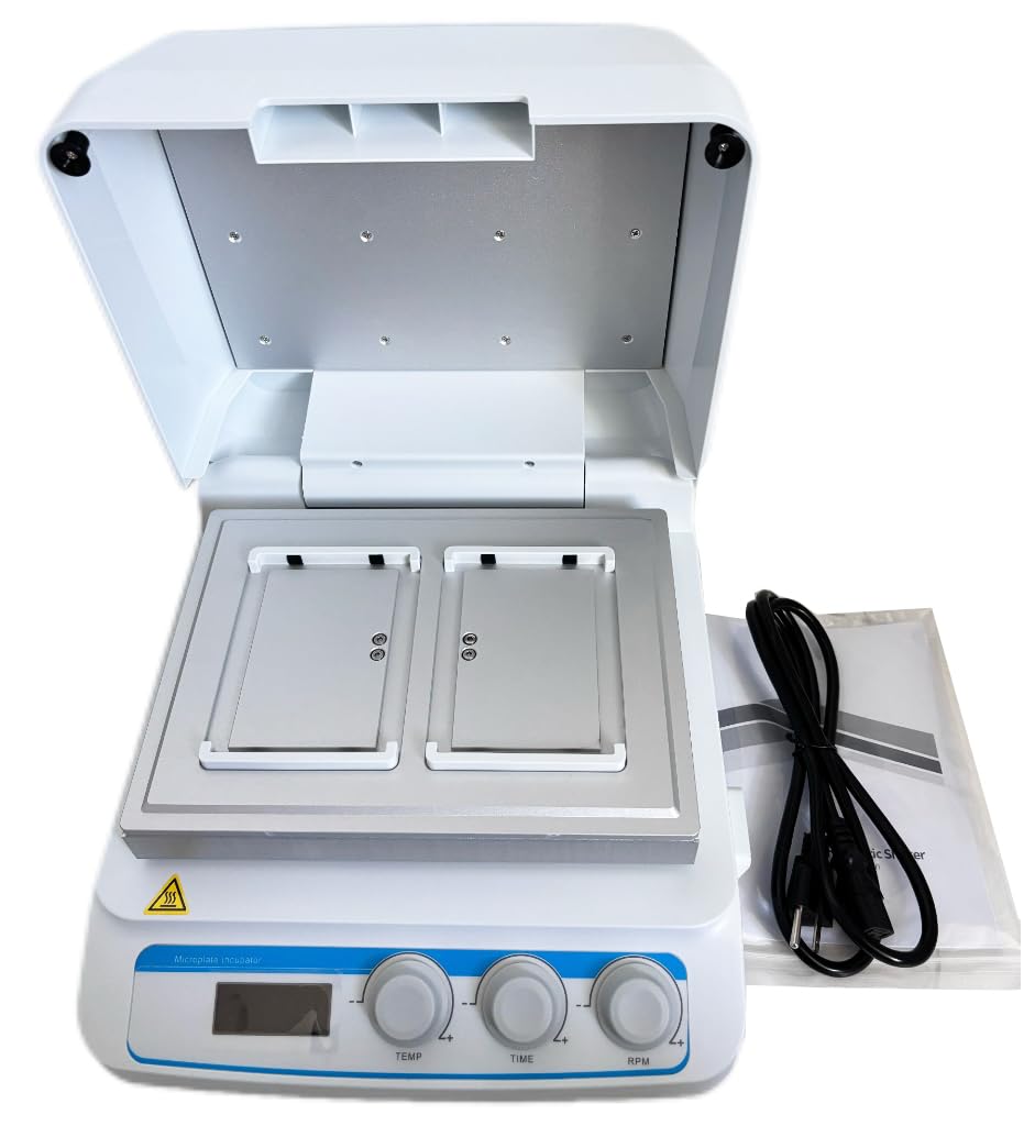 Digital Microplate Shakers Microplate Shaker ith Capacity 2 Microtiter Plates or Deep Well Plates Speed Range 200 to 1600rpm Temperature Control Accuracy ≤±0.5°C LCD Displays