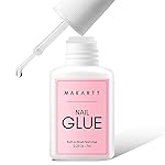 Makartt Super Strong Nail Glue for Press ons: Acrylic Nail Tips-Fake Nails-Salon Quality, Brush On, Quick Dry, Easy Application Durable & Long-Lasting Fast Glue False Nails, Hema Free