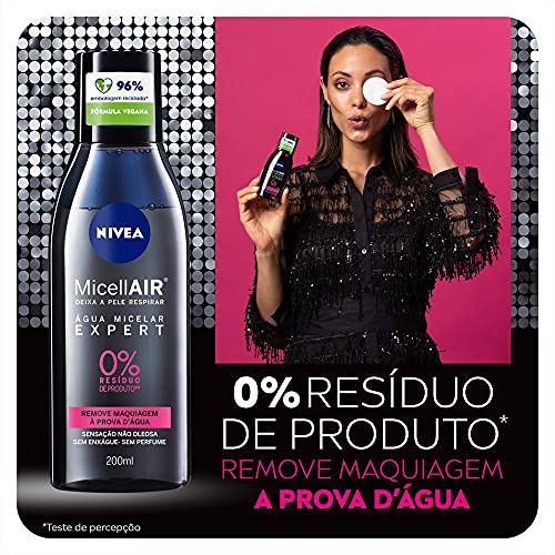 NIVEA Água Micelar Bifásica Limpeza Facial MicellAIR Expert 200ml 4 51AYqGWRJ6S