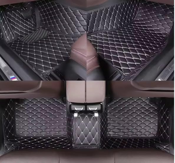 Image of 7D Car Foot Mat for Mahindra XUV 300 | Black Silver