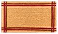 KAF Home Coir Doormat with Heavy-Duty, Weather Resistant, Non-Slip PVC Backing | 17 by 30 Inches, 0.6 Inch Pile Height | Perfect for Indoor and Outdoor Use (Red)