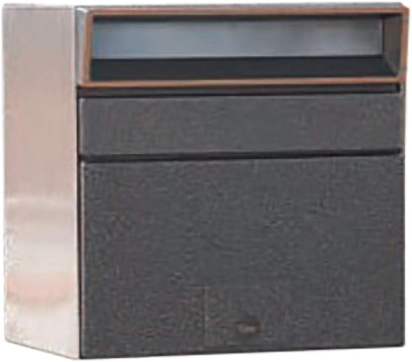 Tajima Metal Work MX-303BW Mailbox, Main Body Depth 15.4 inches (39 cm), Body Height 11.0 inches (28 cm), Body Width 15.4 inches (3