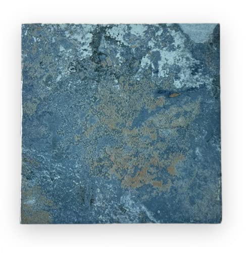 Tenedos 6X6 Aquarium Blue Glazed Square 5.75 Inch Porcelain Floor Wall Pool Tile For Kitchen Backsplash cover