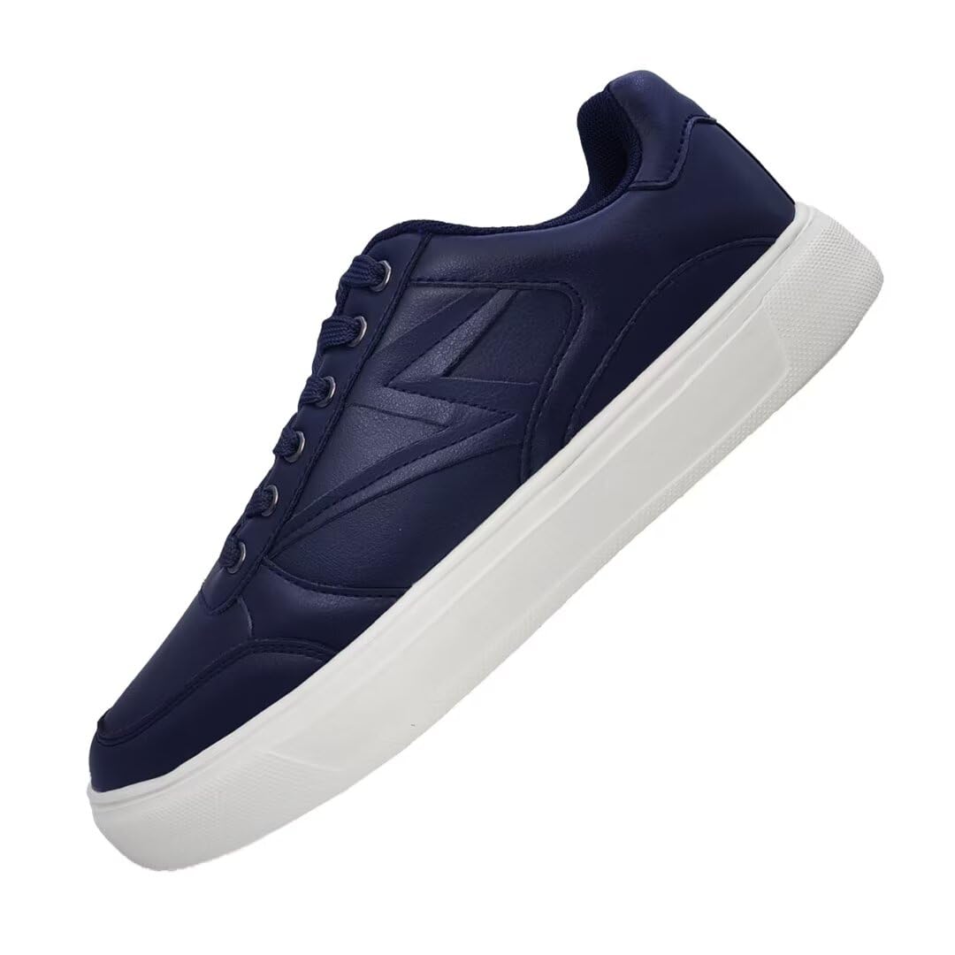 SKYVIEW Men's Classic Low Top Shoes Fashion Sneaker with Soft Insole Causal Dress Shoes for Men Comfortable Walking Shoes 43 EU Navy