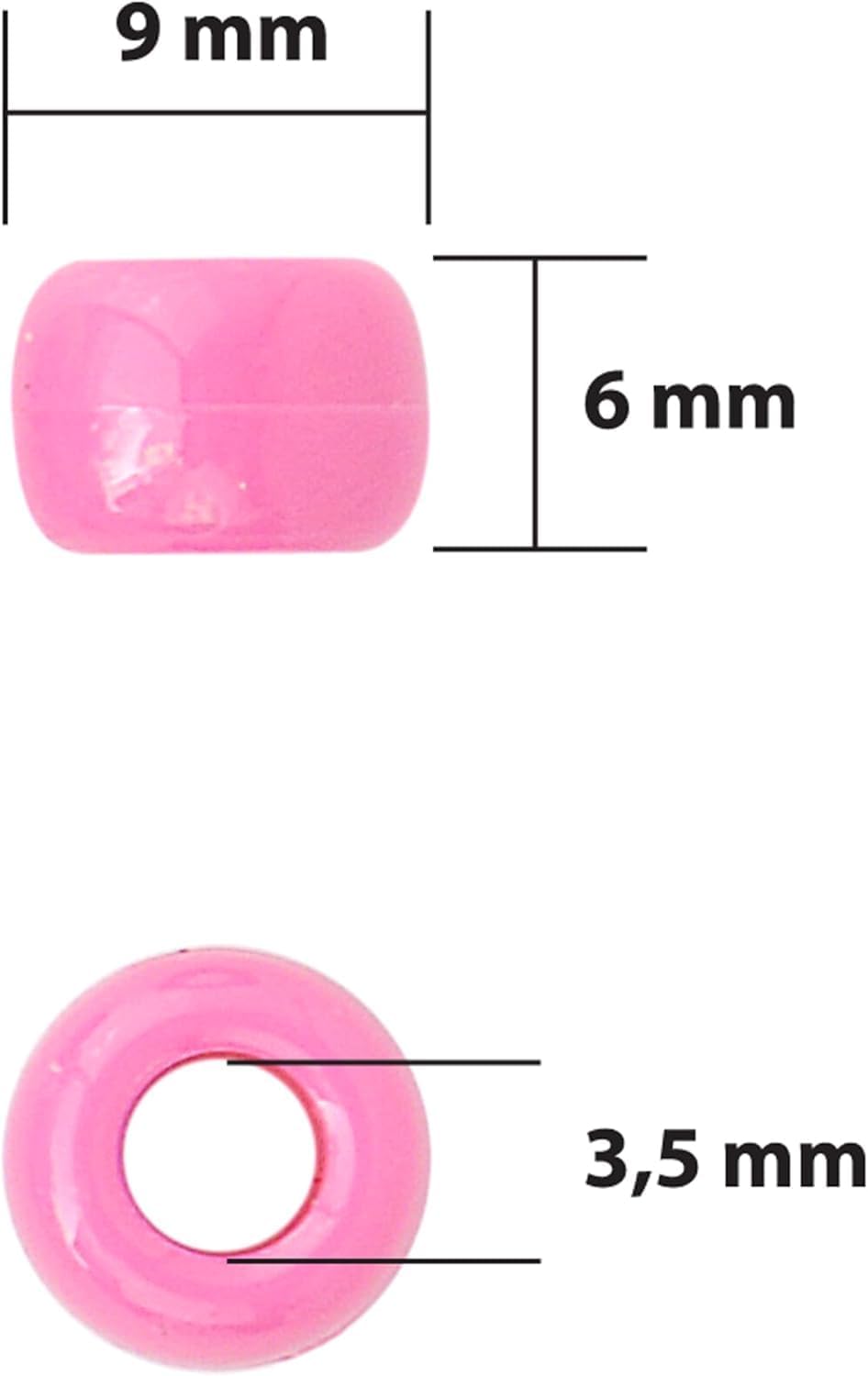 The Beadery - Kandi Kids Bucket, Rainbow Multi - 1.5 Lbs Beads, Cord, Needles - 6500589 - Image 3