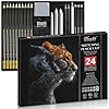 Drawing Set for Adults Pack of 24 - Drawing Pencils for Artists & Professionals - Ideal Sketching Pencils Art Set for All of Your Creative Needs