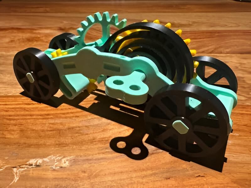 Beoals Mechanical Clock Parts Set, Gears and Components Kit, Mint Green and Gold, 12 Pieces, Multicolor 2