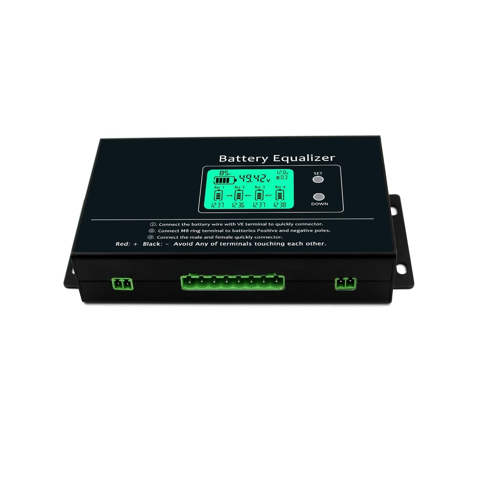 AJDFVHJF Battery Equalizer Battery Balancer HX02 Lead Acid Li li-ion LiFePO4 Battery Equalizer 12V 24V 36V 48V 96V Battery Voltage Balancer