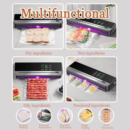 Machine d'emballage sous vide multi-modes avec 50 sacs de conservation - 3