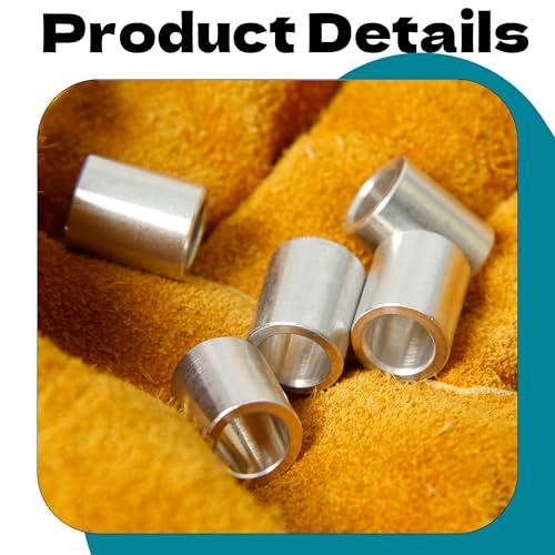 5pcs m82 aluminum spacers metal spacer aluminum round 82mm id x 12mm od x 15mm l thickness screw standoff for screw bolts silver