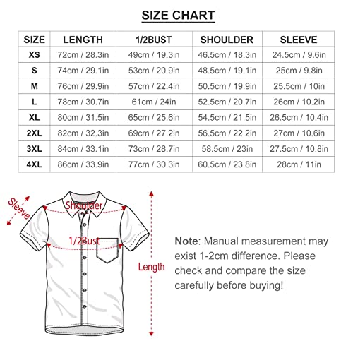 Hodaweisolp Camisetas masculinas de Natal de Halloween com botões de Papai Noel, estampadas, manga c