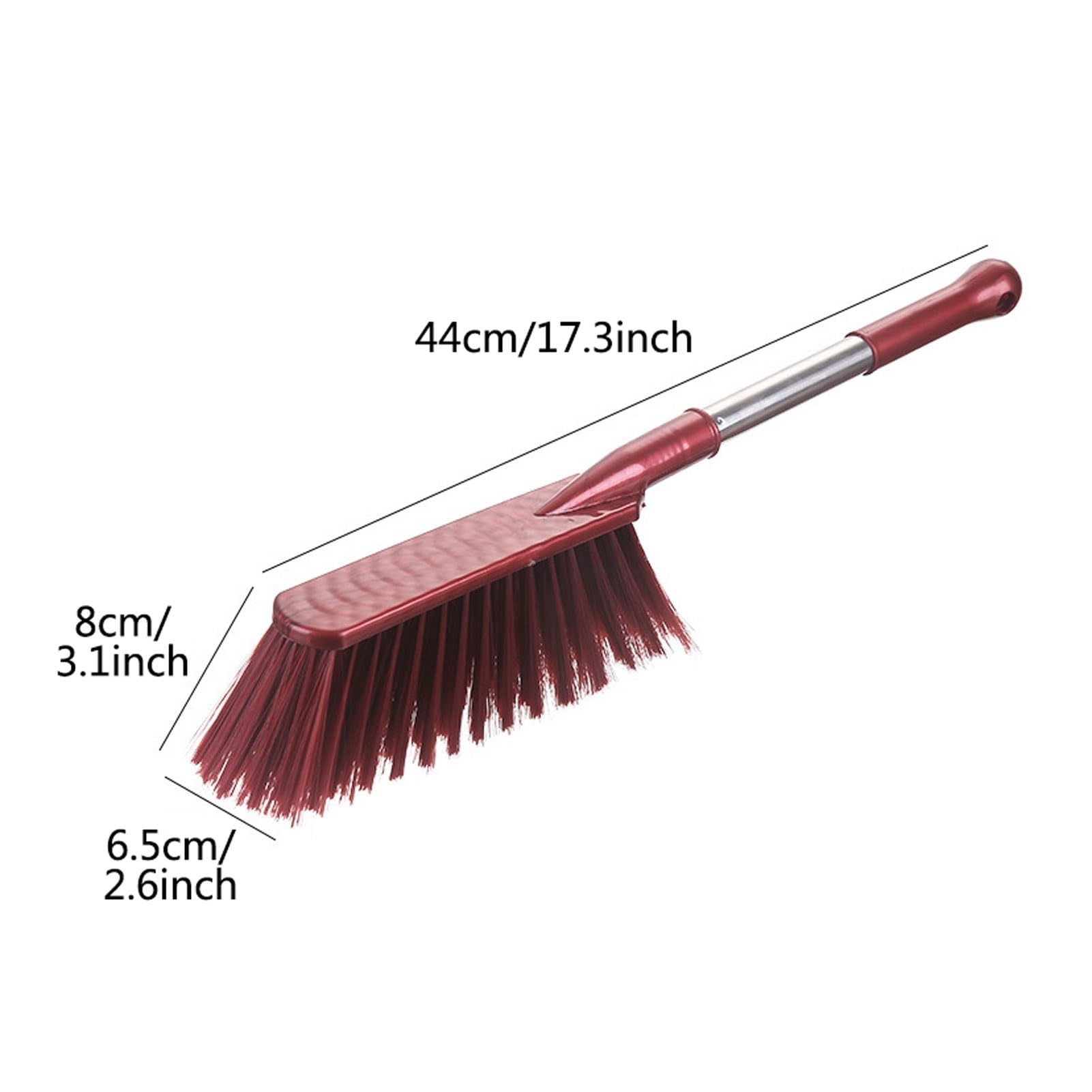 Ścierki do czyszczenia, ściereczka kurzu z mikrofibry szenilowa szczotka ręczna długą rączką, teleskopowe miotełki piórami urządzenie(Pink)