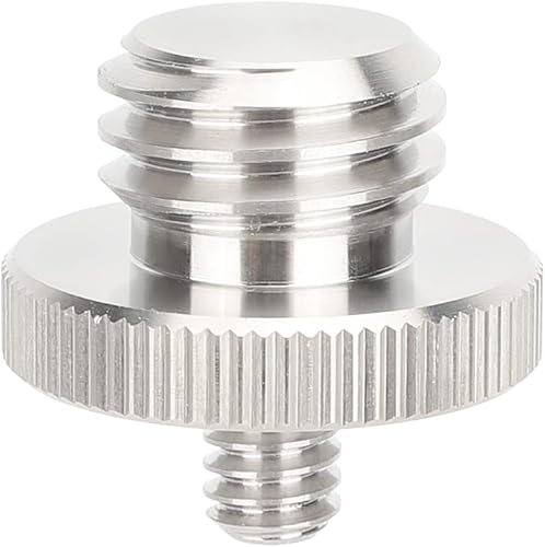 CAMVATE Adaptador de encuesta macho de 5/8"-11 macho a 1/4"-20 macho para trípode nivel láser Bosch - 3286