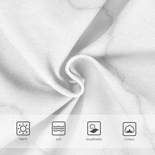 Cotton Girls Underwear Toddlers Elegant White Marble Grey Veins Panties for Girl Artistic Briefs Undies Kids 2t3