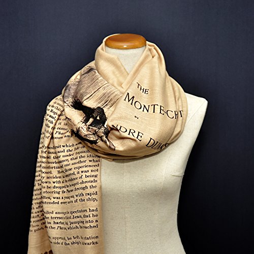 The Count of Monte Cristo by Alexandre Dumas Scarf Wrap Shawl, book scarf4
