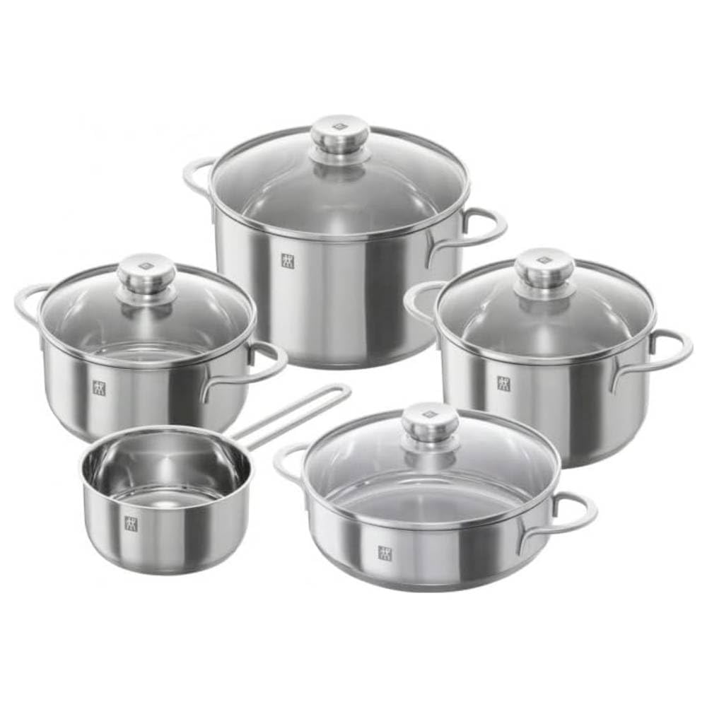 Tefal Secure Cinco Neo Set Olla Express, con Cinco Sistemas Seguridad, Dos Modos de Cocción, Indicador de Presión, Cierre y Apertura Fácil, Metálico, Acero Inoxidable, 6 L y 4 L sin Cestillo