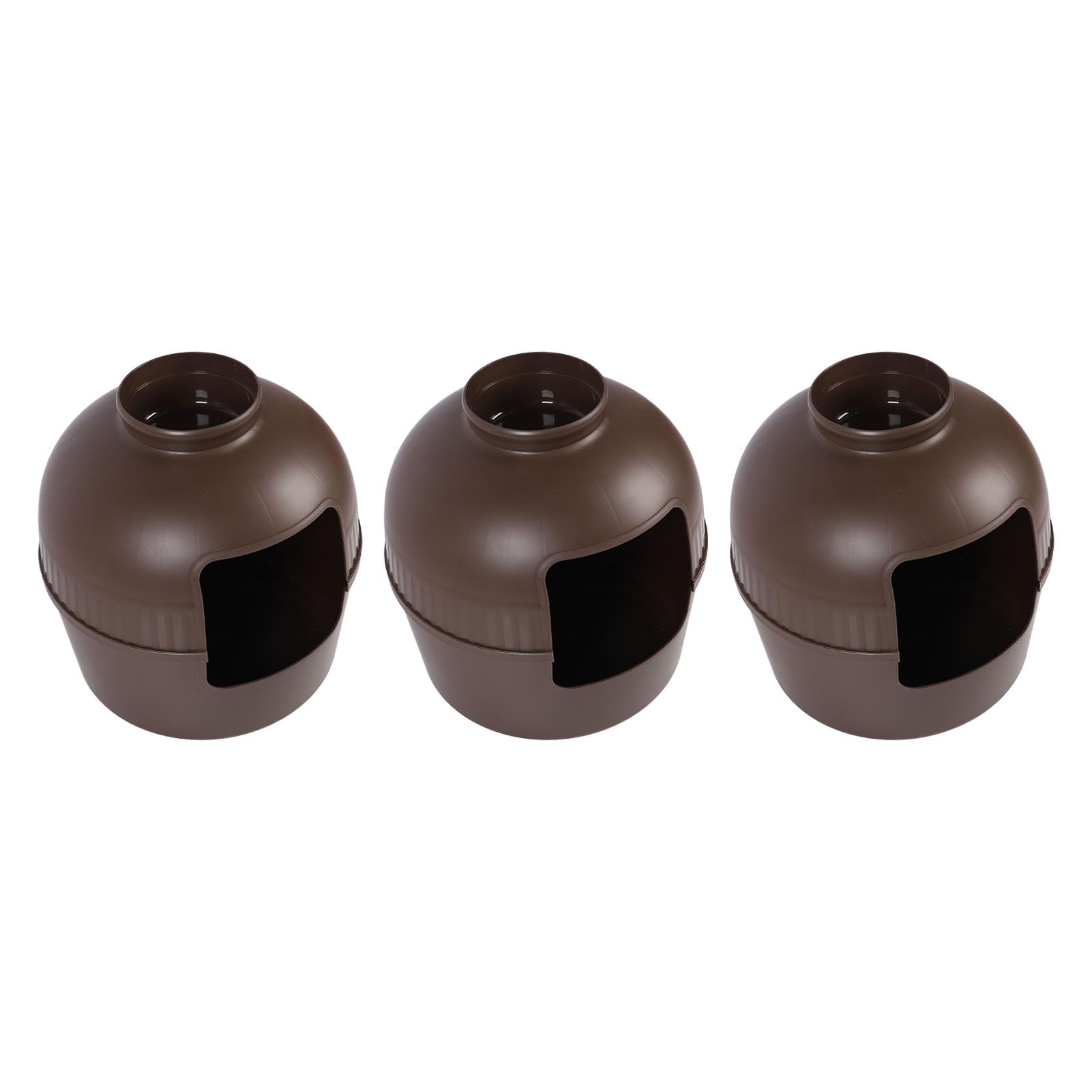 Asixxsix Bac à Litière pour Chat, Jardinière Cachée et Fermée, Spacieuse avec des Plantes Vertes pour la Décoration de la Maison, en Matériau PP pour Le Confort en Toutes Saisons (Brown)