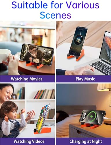 Phone Stand for Desk, Foldable Portable iPhone Stand, Cell Phone Stand Aluminum Phone Holder Cradle Dock for Desk/Travel, Desktop Phone Holder Compatible with iPhone 17 Pro Max 16 15 14 Galaxy S24 S23 - image 7