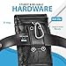 Hengwin Genuine Leather Cell Phone Holster for Belt, Belt Pouch Fits for iPhone 17 Pro 16e 15 Pro 14 Pro 13 Pro 12 Pro Samsung Galaxy S25 S24 S23 S22 Belt Holder Phone Case with Belt Clip (Black)