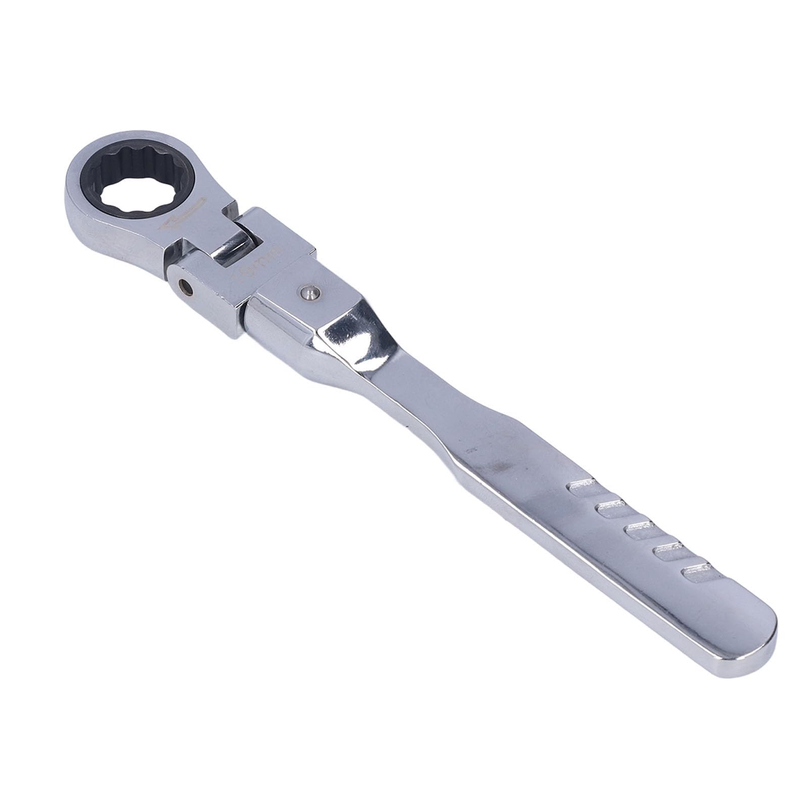 Jeu de clés à cliquet 8 pièces |Kit d'outils en acier allié à tête flexible à 180° pour tubes/réparation automobile/entretien domestique |7 tailles (8-19 mm) avec poignée de 15