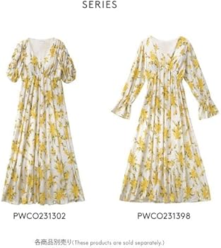 Amazon | ジェラートピケ gelato pique レディース ミモザ柄ワンピ—ス