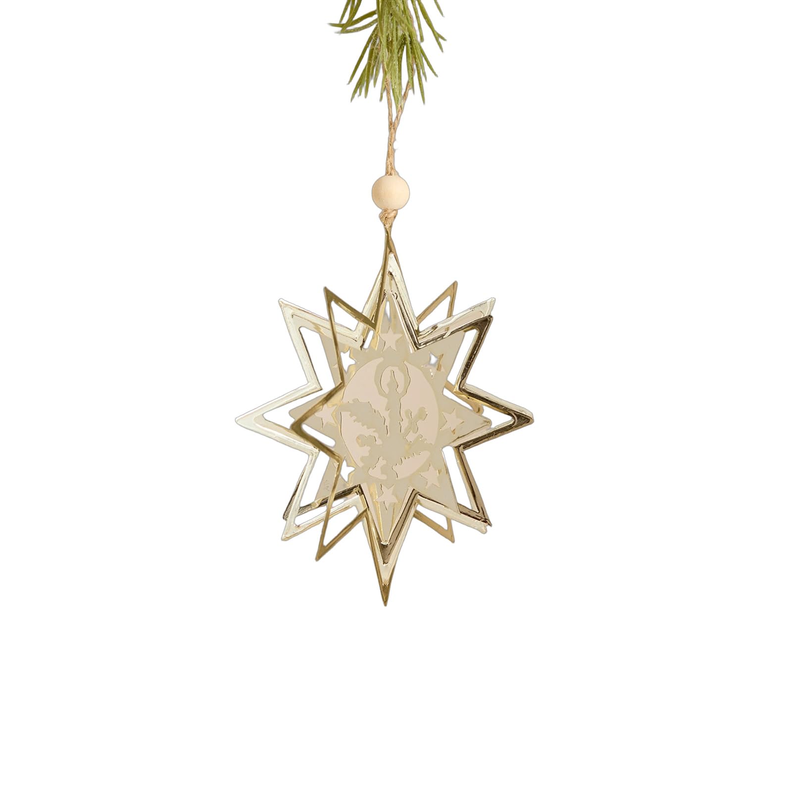 carotoe Metal Butterfly/Bells/Snowflake/Flower Hanging Ornament for Christmas Tree Mantels Wreath Garden Festival Decoration Iron Butterfly Ornament