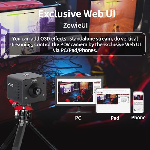ZowieBox Encodeur Décodeur NDI 4K avec caméra POV M12 autonome - 7