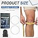 Sosation 2 Pcs Silicone Patella Knee Band for Basketball with Packaging Bag Patella Tendon Support Strap Band for Knee Support for Soccer Baseball Running (M,White)