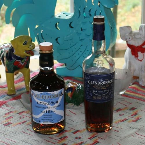 71: Episode 71: Sherry Cask Shootout: Edradour Caledonia 12 year Single Malt vs. The Glendronach Ode to the Dark