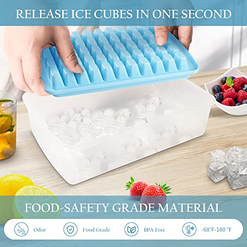 Bandeja mini para cubitos de hielo con cubeta y cuchara miniatura 2