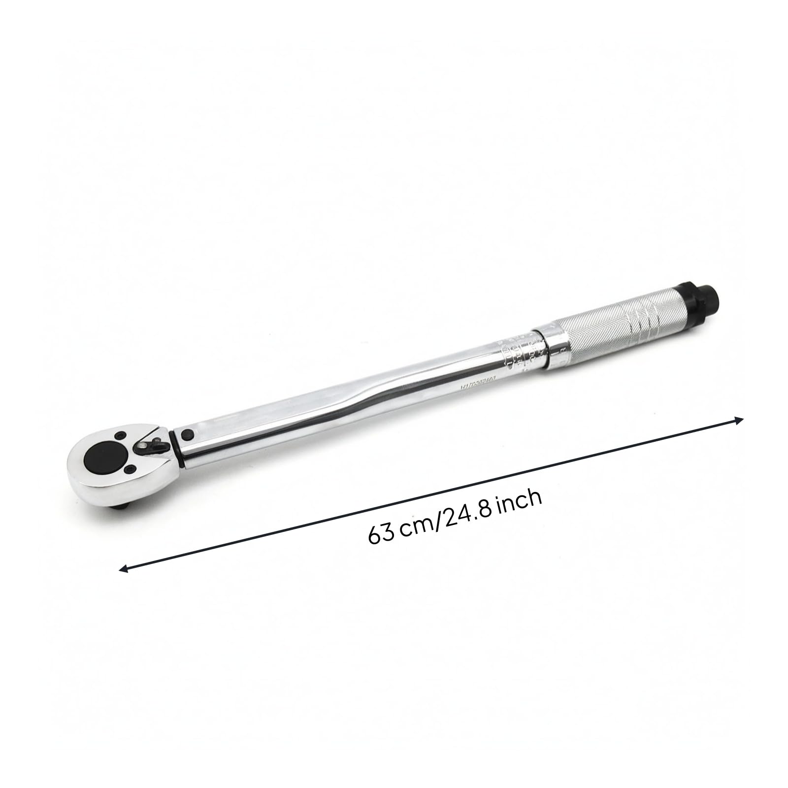 Llave Trinquete Tratamiento Electrochapado Ajustable Acabado Pulido, Llave Dinamométrica Preestablecida De 1/2 Pulg. 12.5mm Con Rango De 70-350 Nm