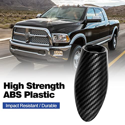 Htracing Antenna Mount Base Cover Am Fm Replacement Compatible With 2011 2012 2013 2014 2015 2016 2017 2018 Dodge Ram 1500 2500 3500 Accessories Black Carbon Fiber Color #TOP1