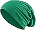 Produktbild Jersey Baumwolle elastisches Long Slouch Beanie Unisex Mütze Heather in 35 (3) (Dark Green)