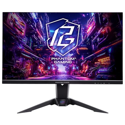 Image of ASROCK Phantom Gaming QHD IPS Gaming Monitor (PG27QFT2A), 2560 x 1440, 1ms, 180Hz, HDR 400, Wi-FI Antenna, VESA